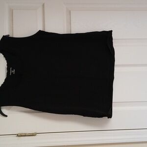 Black stretch tank top